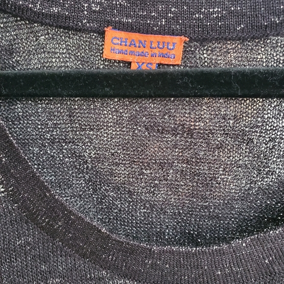 2 for $30 Sheer metallic Chan Luu tank top - Picture 2 of 3